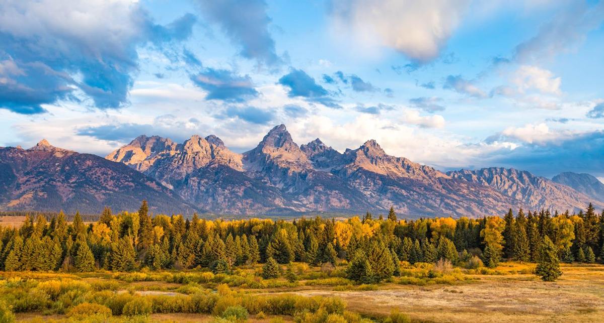 The Teton Range in autumn — NPS Photo/Tobiason