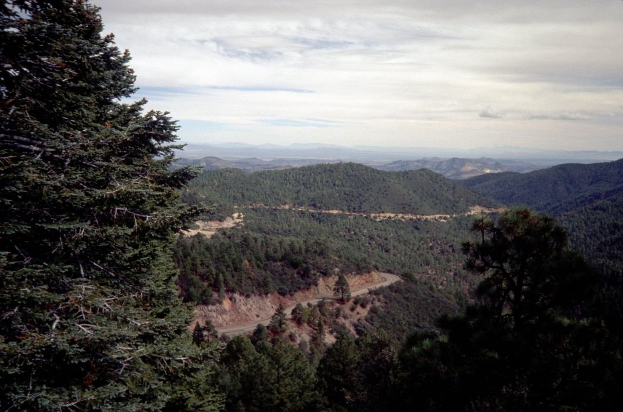 The scenic drive across the Black Range Mountains on NM 152 provides spectacular views of the majestic mountains.